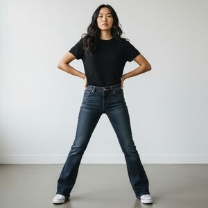 Simply Vera By Vera Women's Wang Jeans Boot Cut Medium Wash Mid Rise Size 10